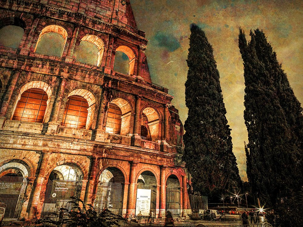 Famous Colosseum in Rome, Italy