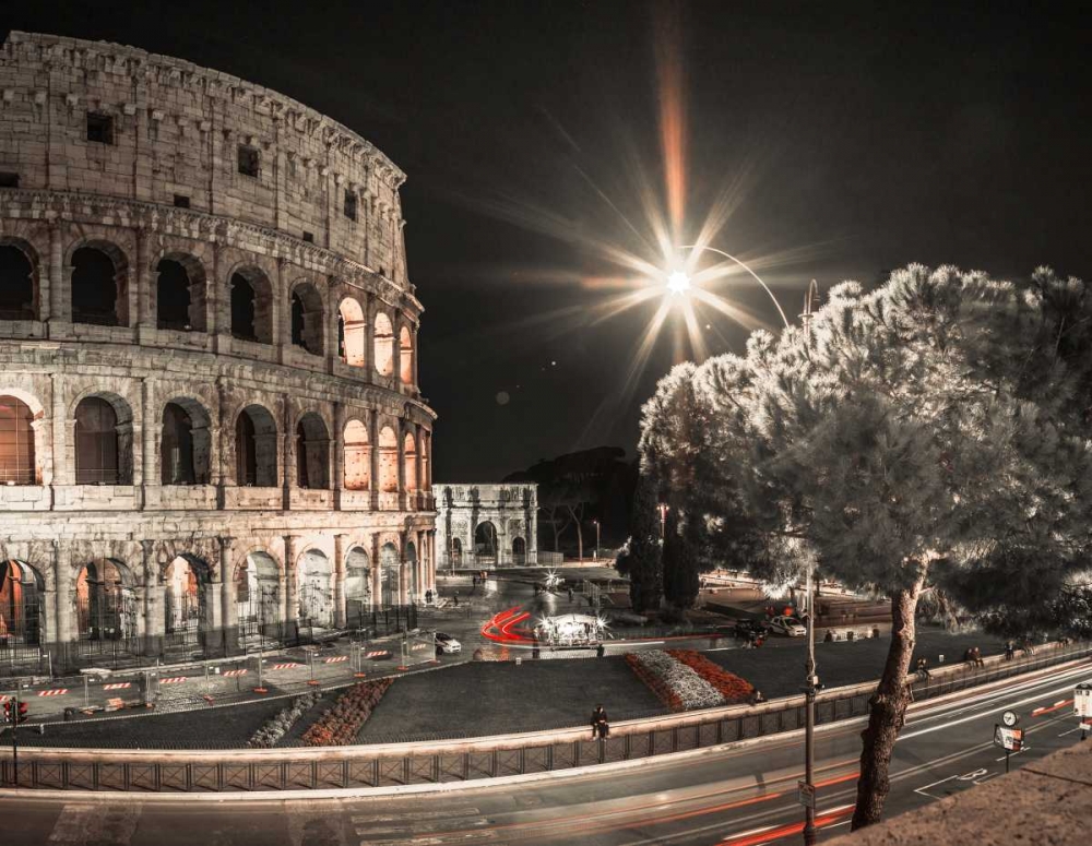 Famous Colosseum in Rome, Italy