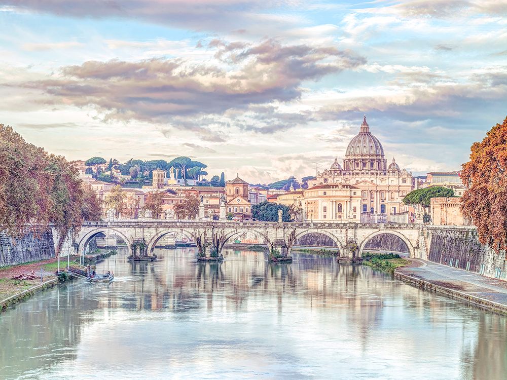 View of Basilica di San Pietro in Vatican, Rome, Italy