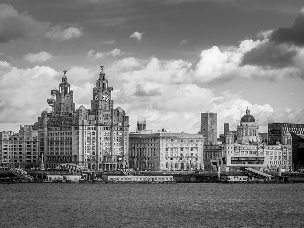 Liverpool city skyline across the River Mersey, UK, FTBR-1870