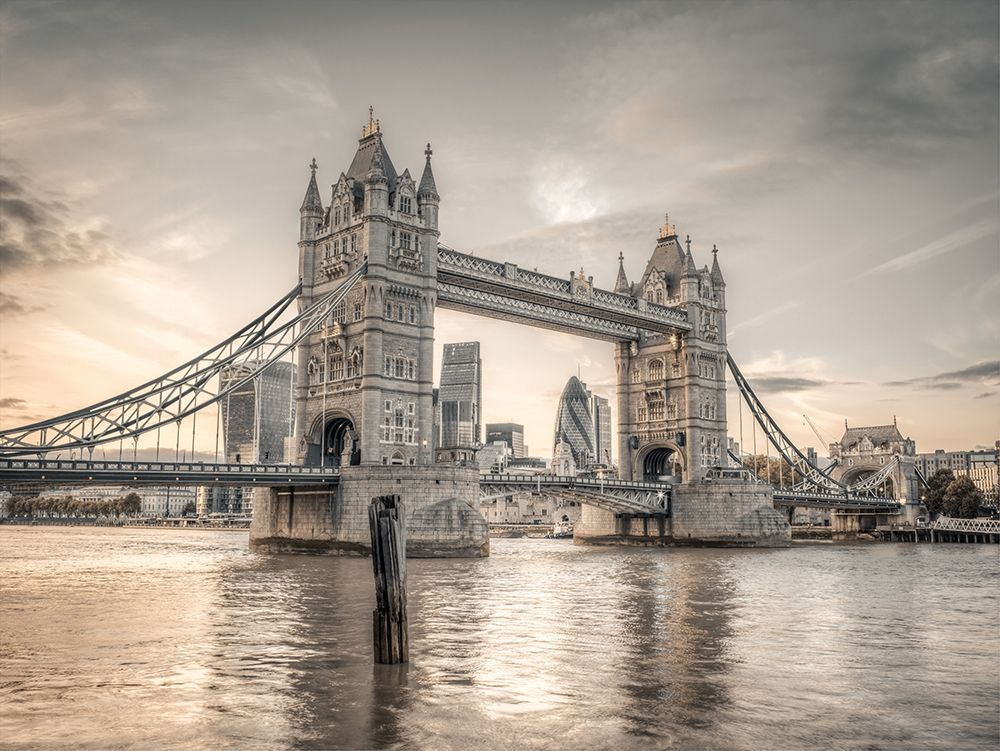 Tower Bridge over River Thames-London