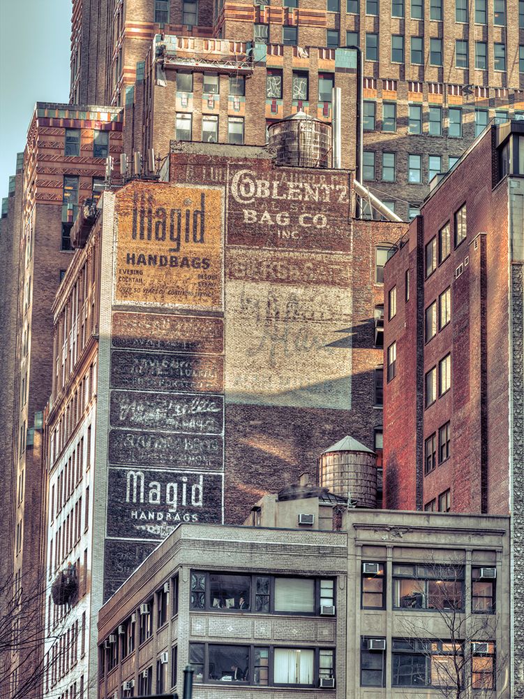 Advertisements on building exterior, New York