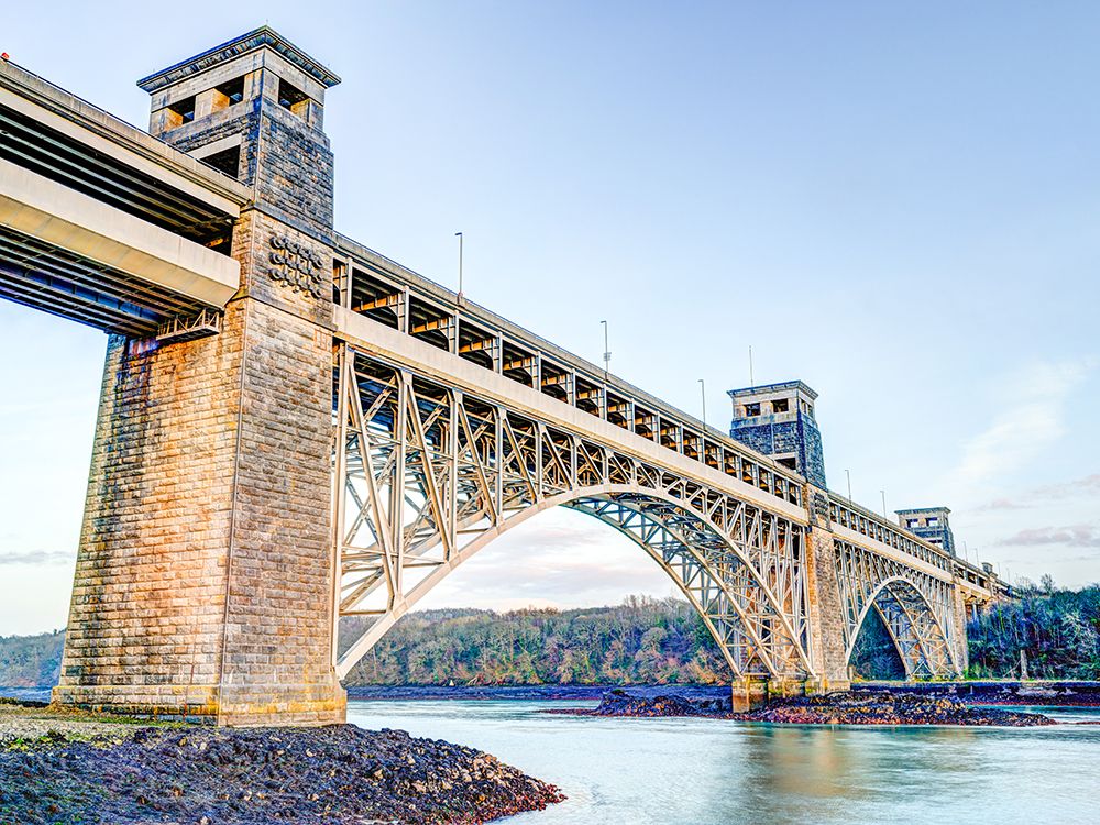 Britania bridge in Conwy, North Wales