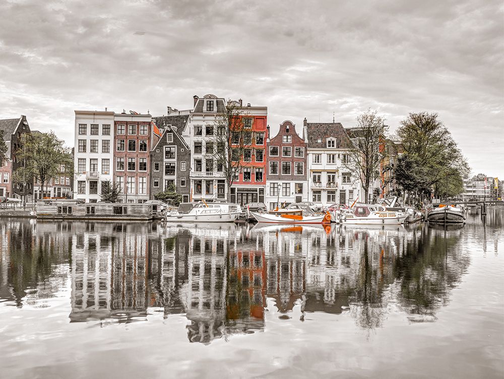 Amsterdam townhouses by the canal