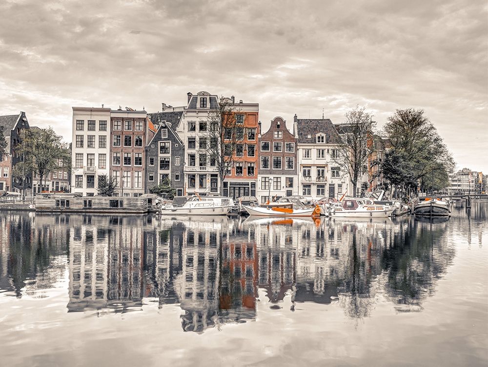 Amsterdam townhouses by the canal