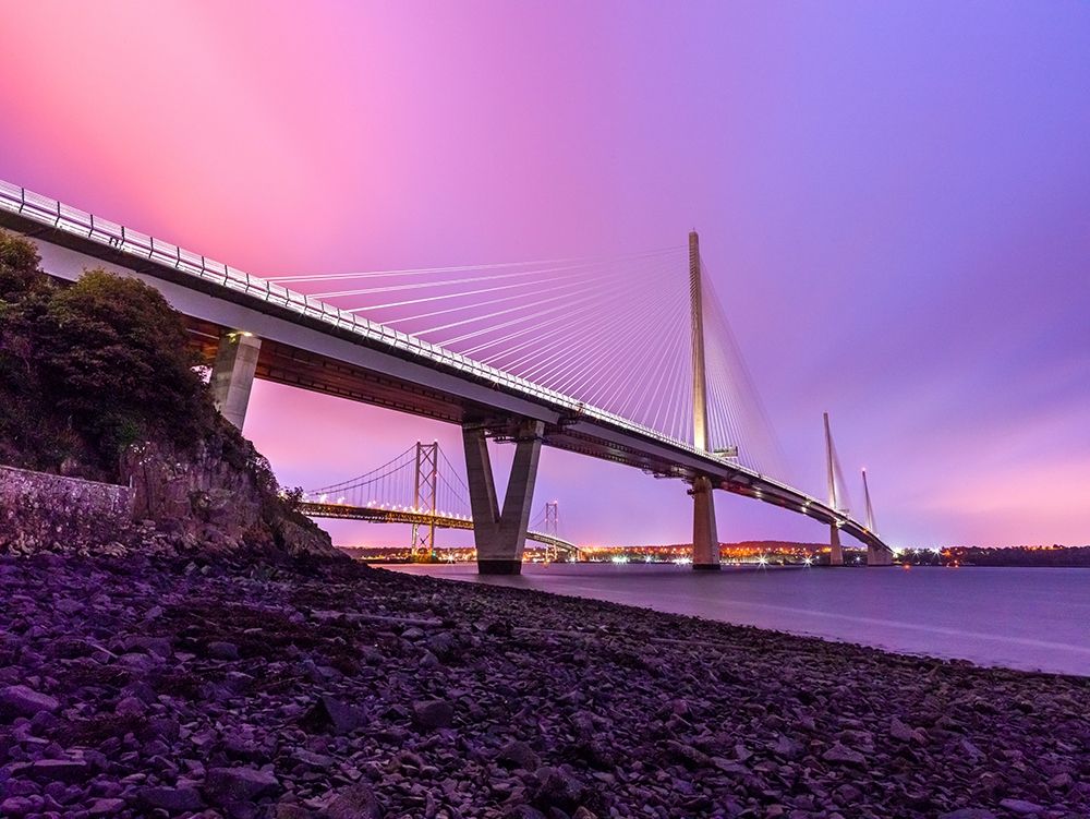 Queensferry Crossing in the evening, Scotland, FTBR-1922
