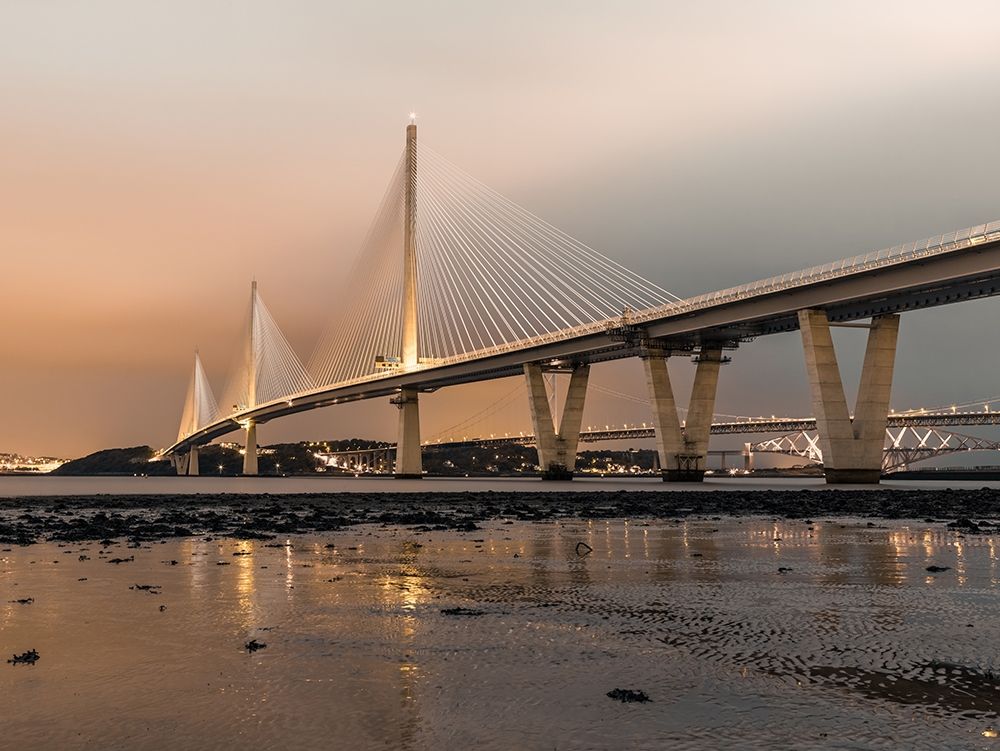 Queensferry Crossing in the evening, Scotland, FTBR-1924