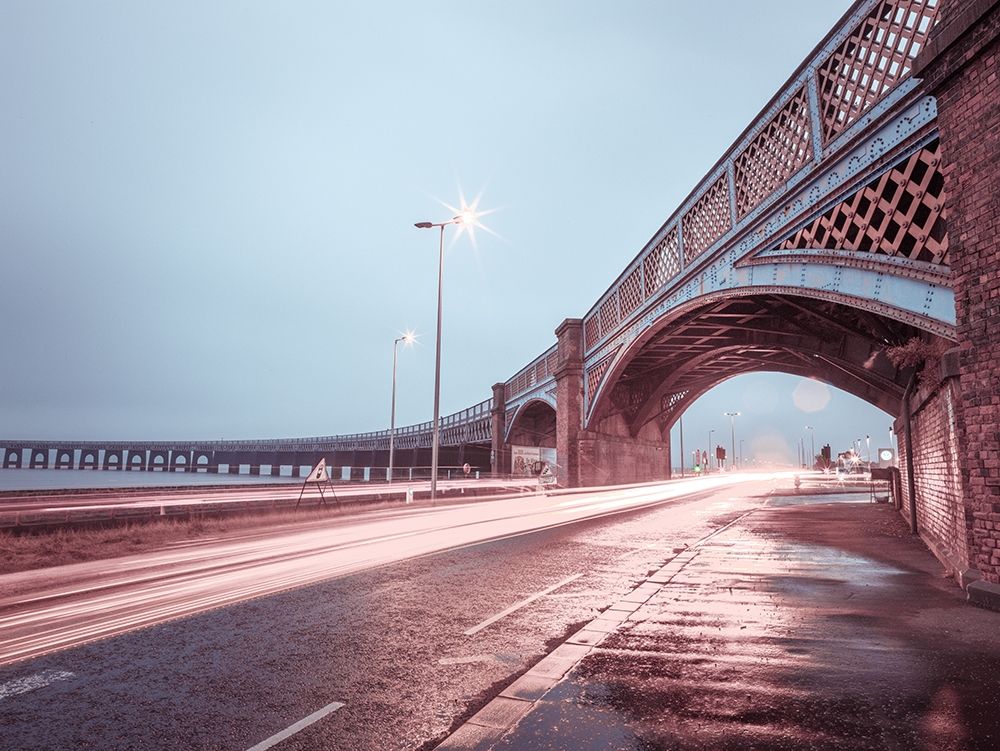 Strip Lights on road of Dundee, Scotland,FTBR 1857