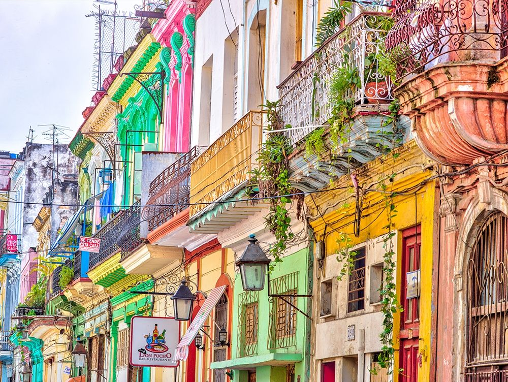 Colorful houses in Havana