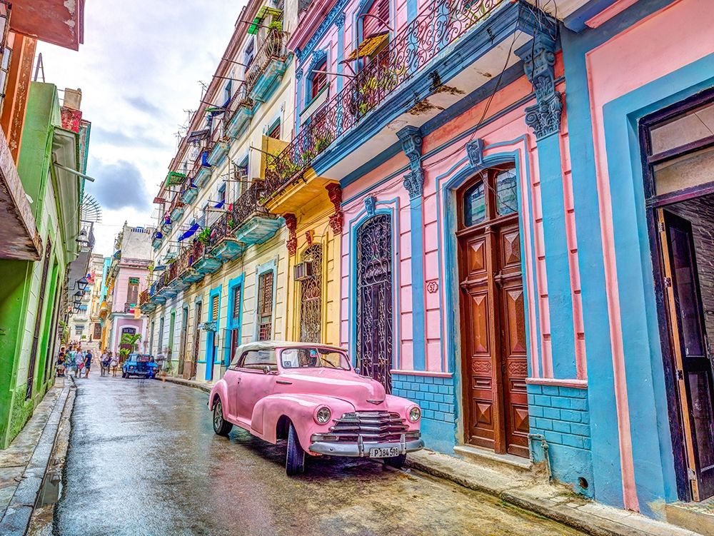Vintage car on street of Havana, Cuba