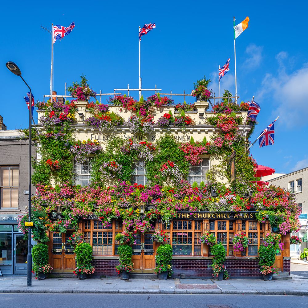 The Churchill Arms pub, London