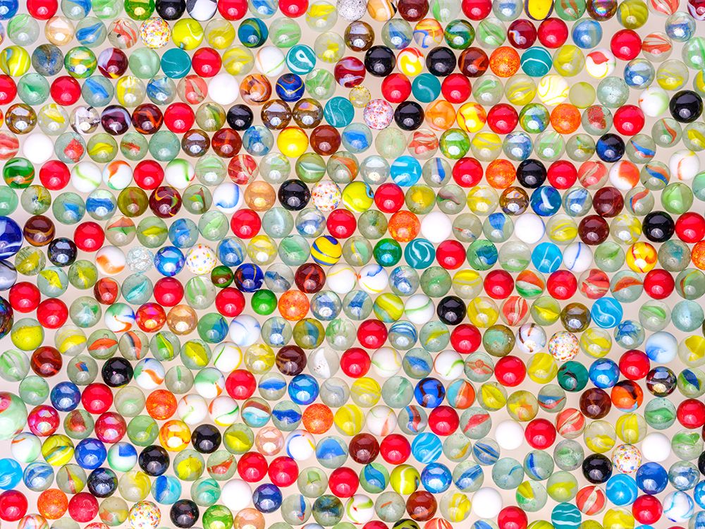 Full frame of Colorful Marbles