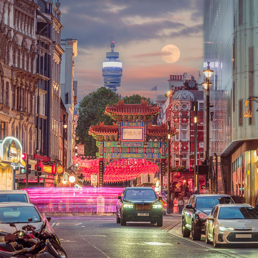 Rolls-Royce at China town, London