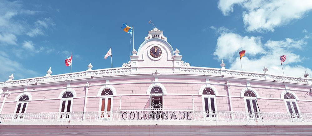 Colonnade building in Barbados