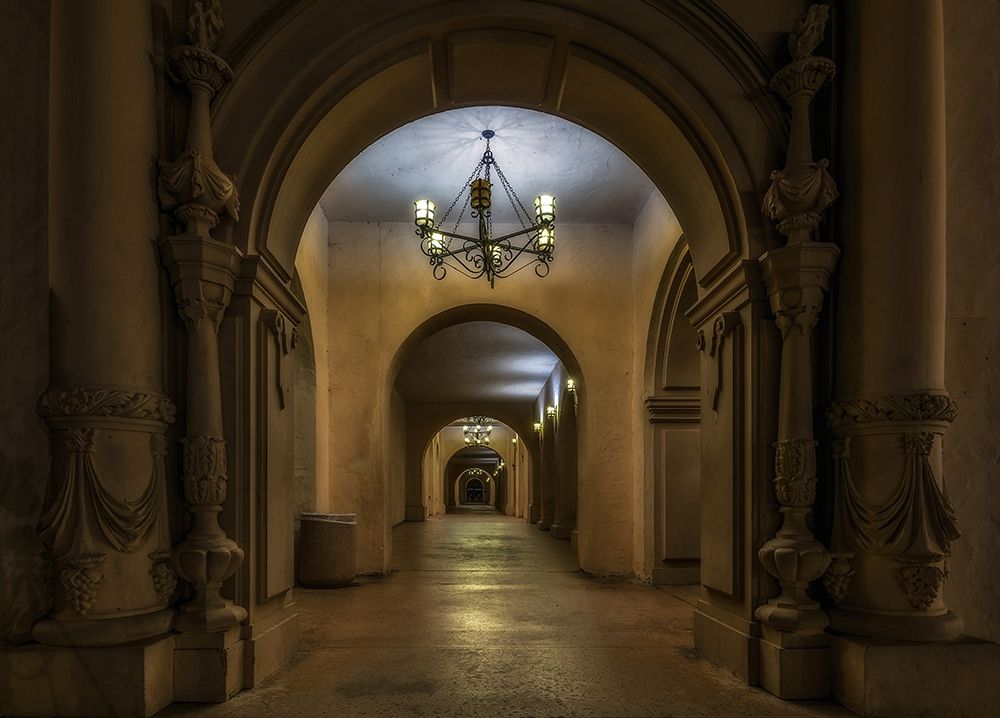 Alley With Chandelier