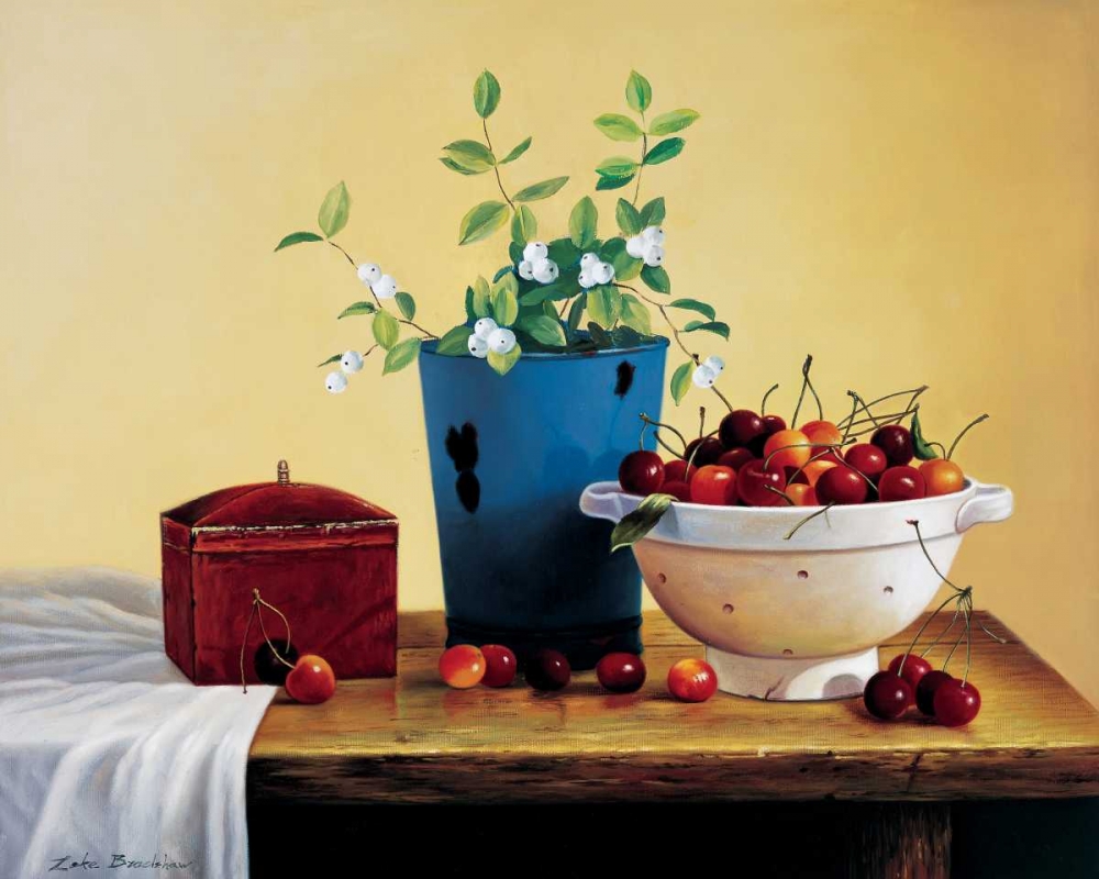 Stillife with cherries
