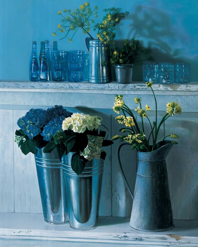Stillife with silver pots