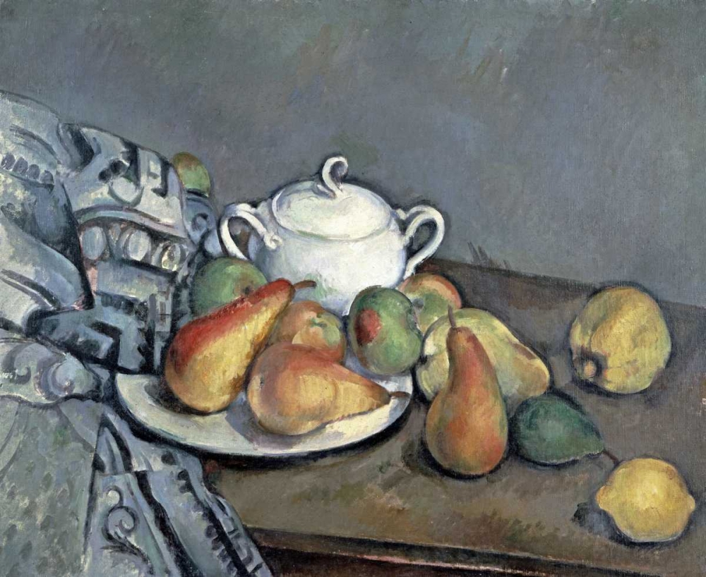 Sugar Bowl, Pears and Curtain
