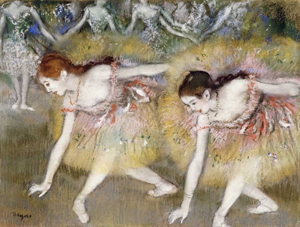 Dancers Bending Down
