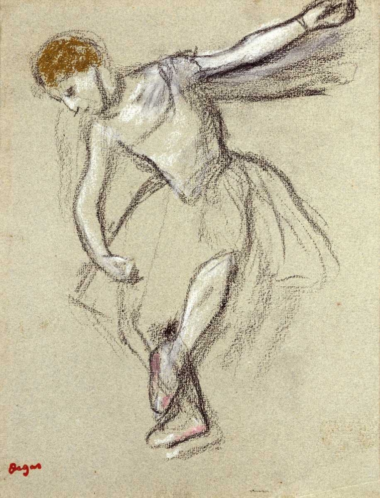 A Dancer Seen In Profile