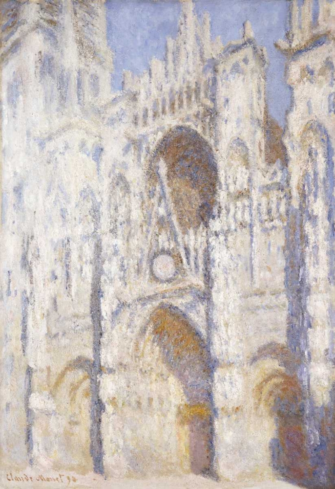 Rouen Cathedral in the Afternoon - The Gate in Full Sun