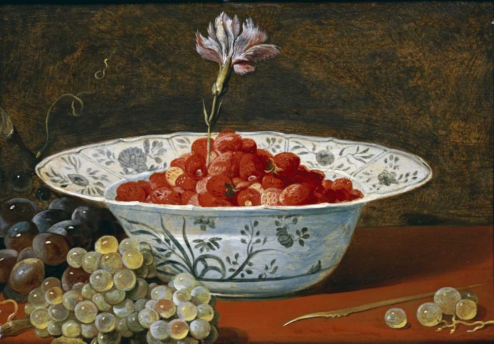 Strawberries With a Carnation