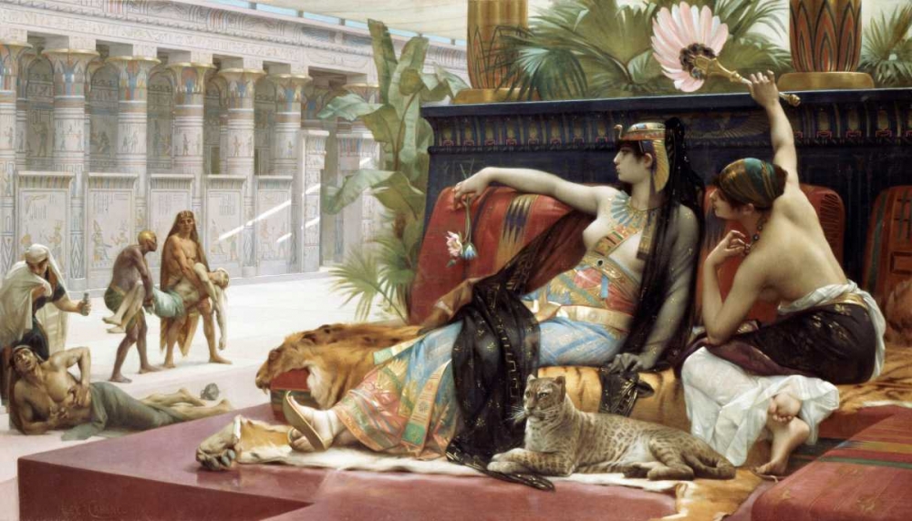 Cleopatra Testing Poison On Condemned Slaves