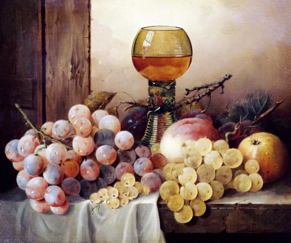 Grapes, Apple, Plums