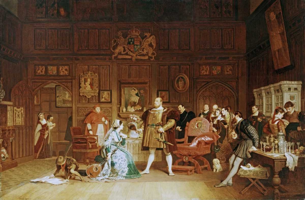 Henry VIII and Anne Boleyn Observed By Queen Katherine