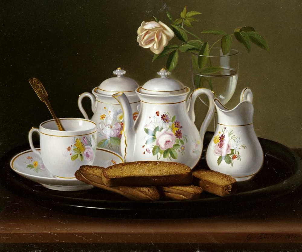 Still Life of Porcelain and Biscuits