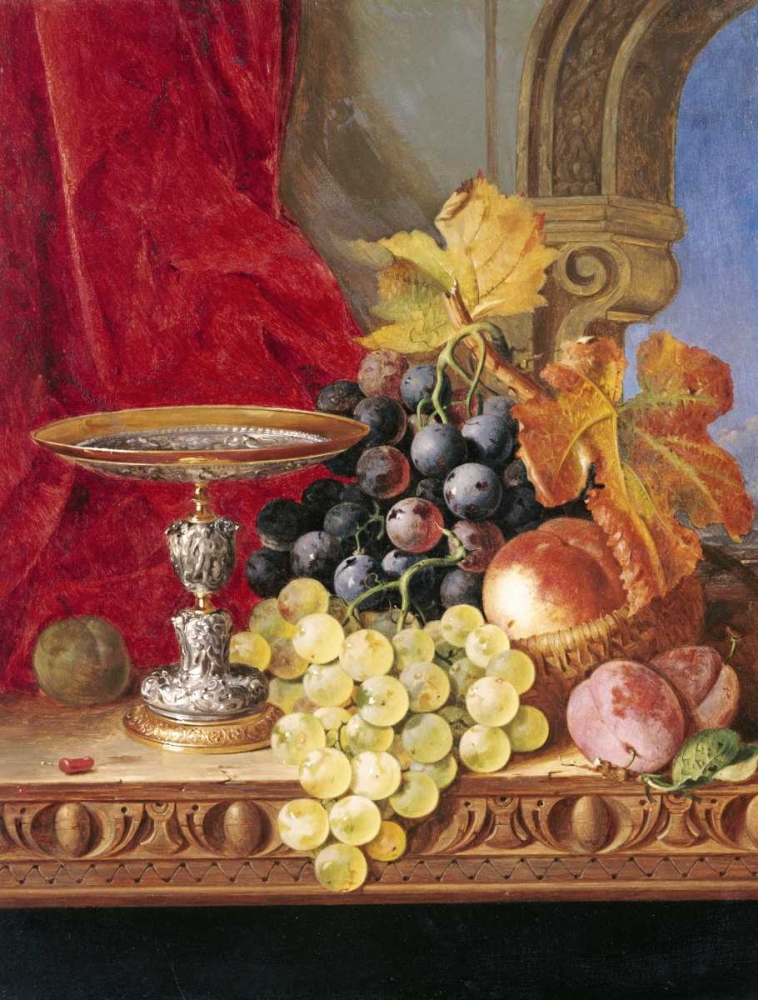 Grapes and a Peach