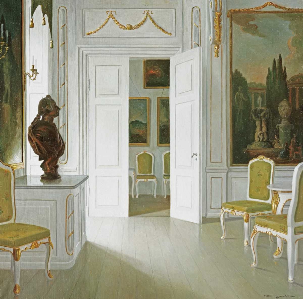 An Interior of a Salon - Fredensborg