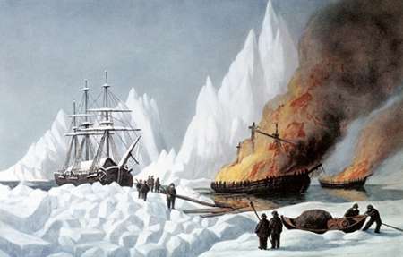 American Whalers Crushed In The Ice