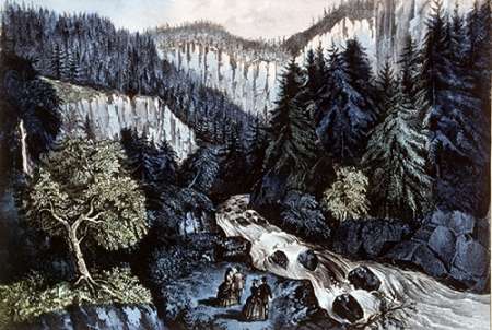 Source of The Hudson In Indian Pass Adirondacks