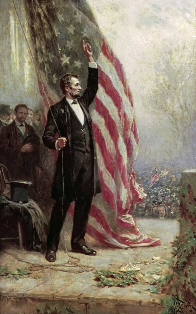 Lincoln at Independence Hall