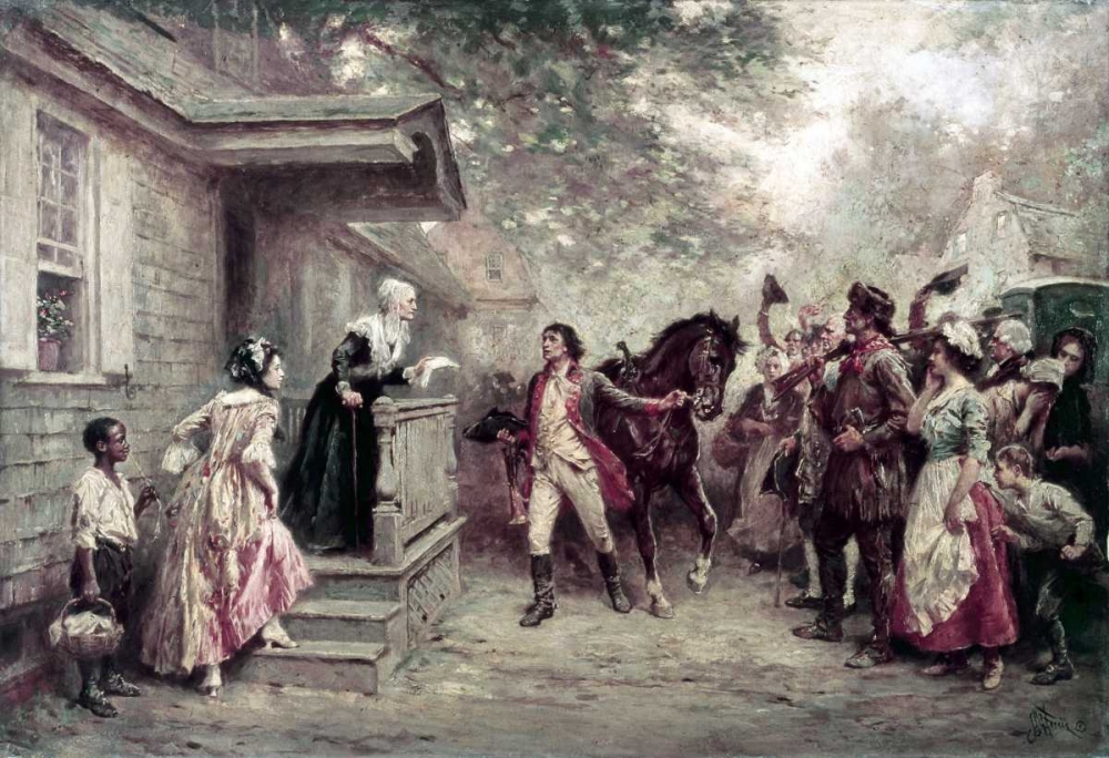 News of Yorktown Brought To Washingtons Mother
