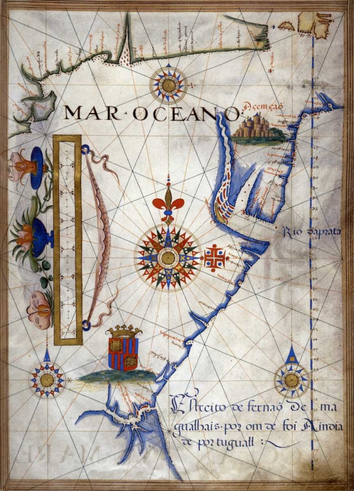 Mar Oceano - Portolan Atlas Illumination