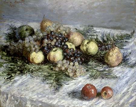 Still Life with Pears and Grapes