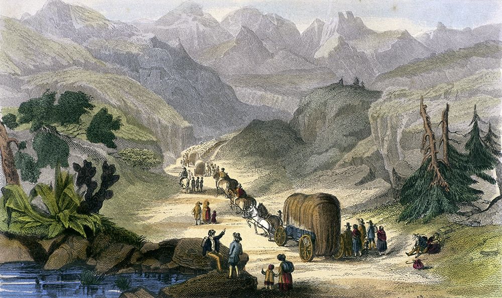 Emigrant Party On The Road To California
