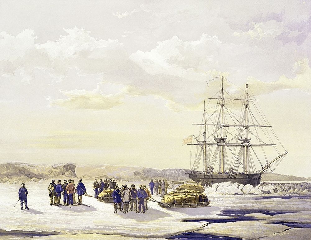 Sledge Party Leaving H.M.S. Investigator