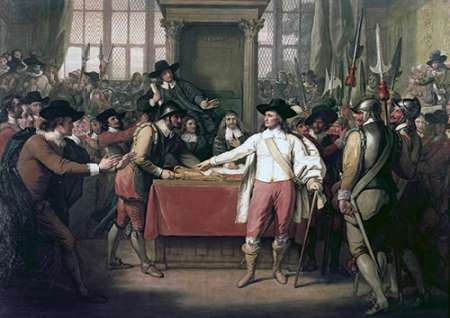 Cromwell Dissolving The Long Parliament