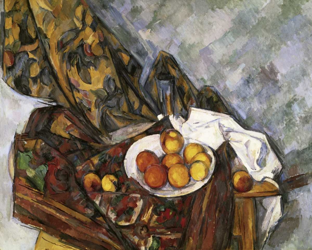 Still Life with Floral Curtain