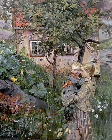 Two Sisters in a Garden