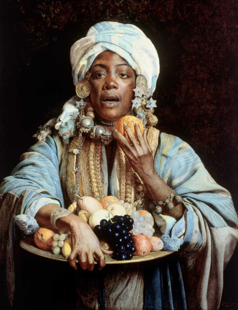 A North African Fruit Vendor