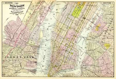 New York, Brooklyn, Jersey City, 1891