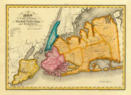 New York, Queens, Kings, Richmond counties, 1829