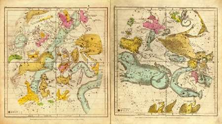 The Constellations in October - March, 1835