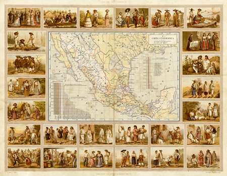 Carta Etnografica, 1885