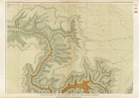 Grand Canyon - Geologic Map of The Southern Part of The Kaibab Plateau (Part I. North-Western Sheet)