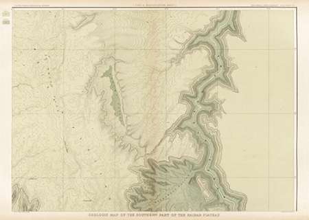 Grand Canyon - Geologic Map of The Southern Part of The Kaibab Plateau (Part II. North-Eastern Sheet